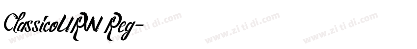 ClassicoURW Reg字体转换